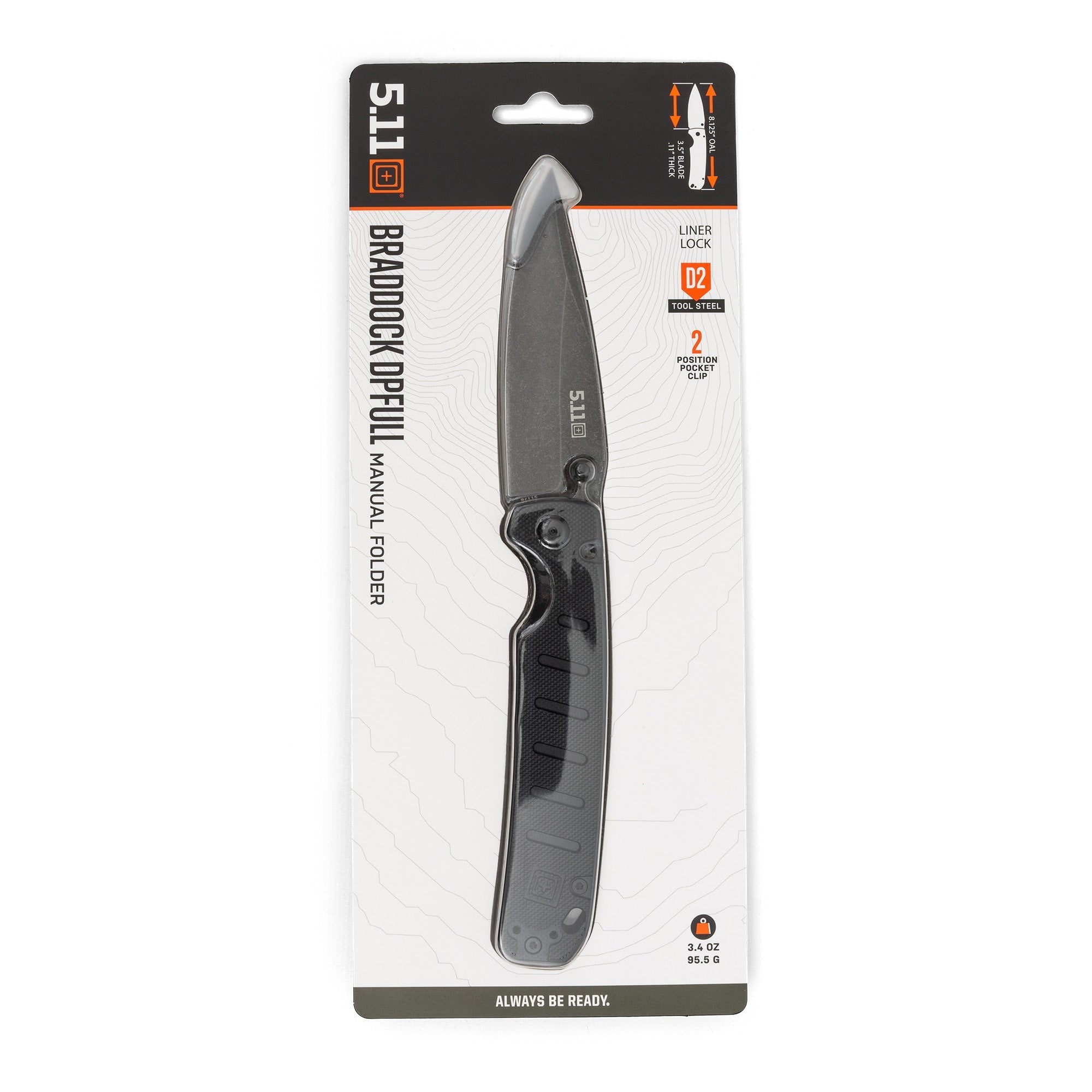 5.11 Tactical Braddock DP Full Knife Blades and Multi-Tools 5.11 Tactical Tactical Gear Supplier Tactical Distributors Australia