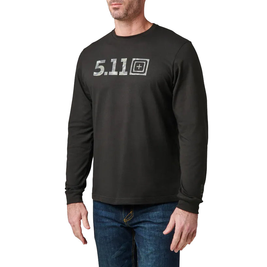 5.11 Tactical Camo Logo Fill Long Sleeve Tee Tees 5.11 Tactical Tactical Gear Supplier Tactical Distributors Australia