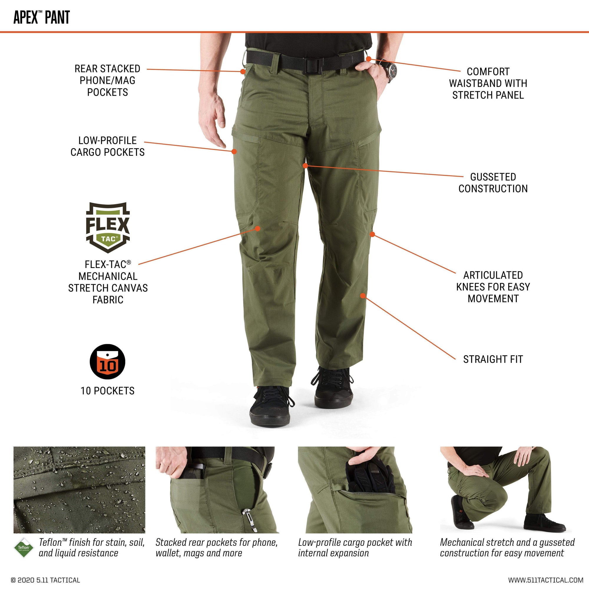 5.11 Tactical Covert Apex Pant - Volcanic Pants 5.11 Tactical Tactical Gear Supplier Tactical Distributors Australia