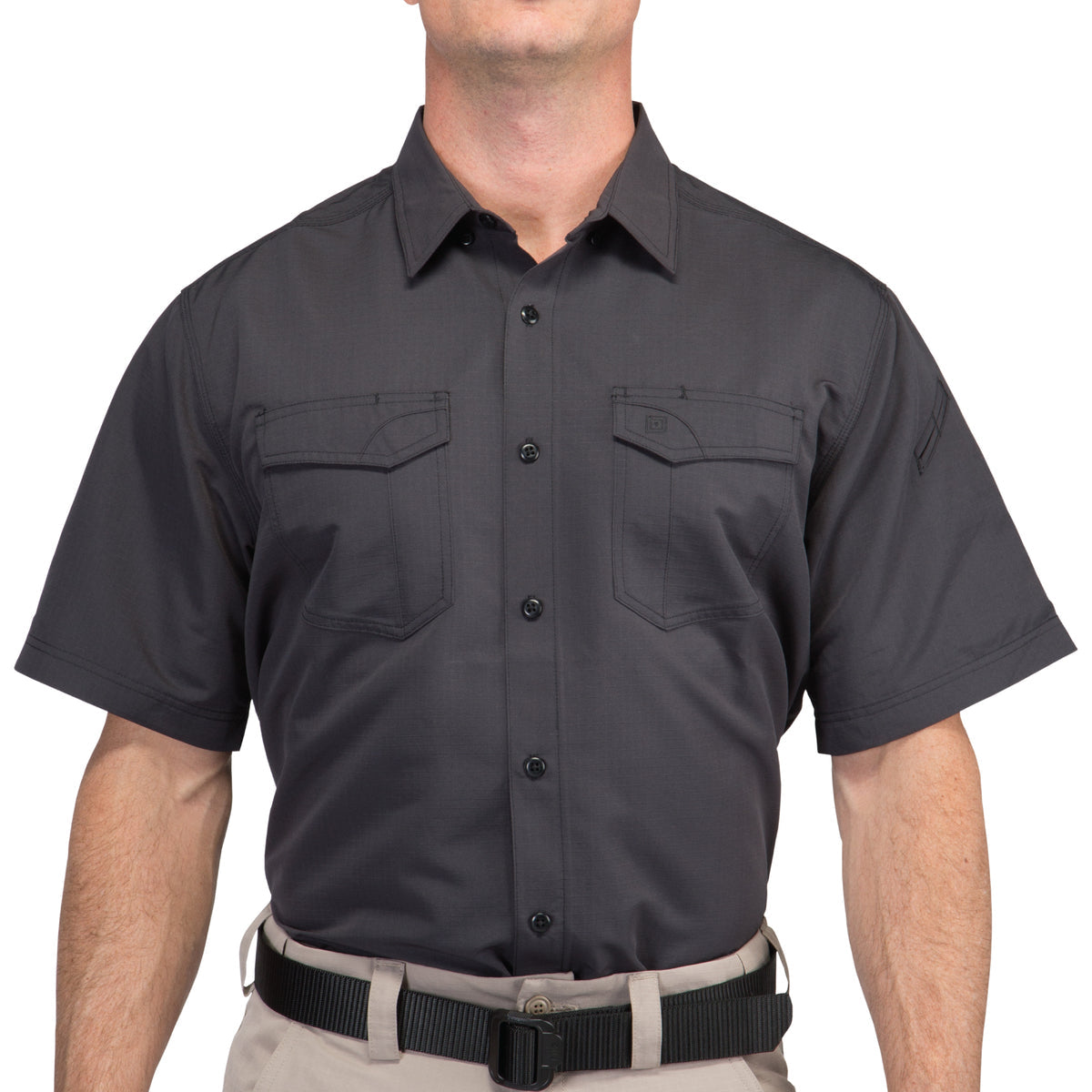 5.11 Tactical Fast-Tac Short-Sleeve Shirt Shirts 5.11 Tactical Small Charcoal Tactical Gear Supplier Tactical Distributors Australia