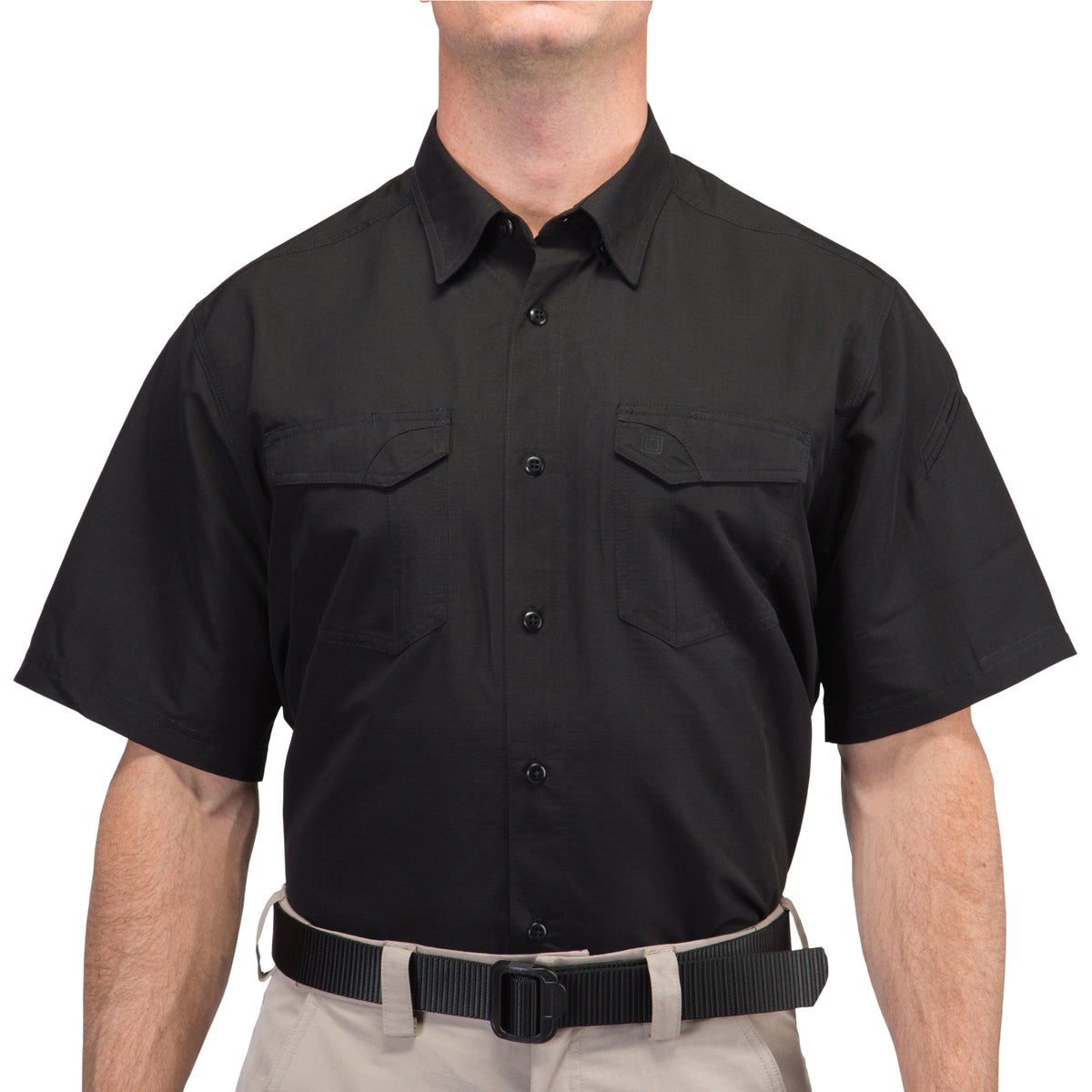 5.11 Tactical Fast-Tac Short-Sleeve Shirt Shirts 5.11 Tactical Small Black Tactical Gear Supplier Tactical Distributors Australia