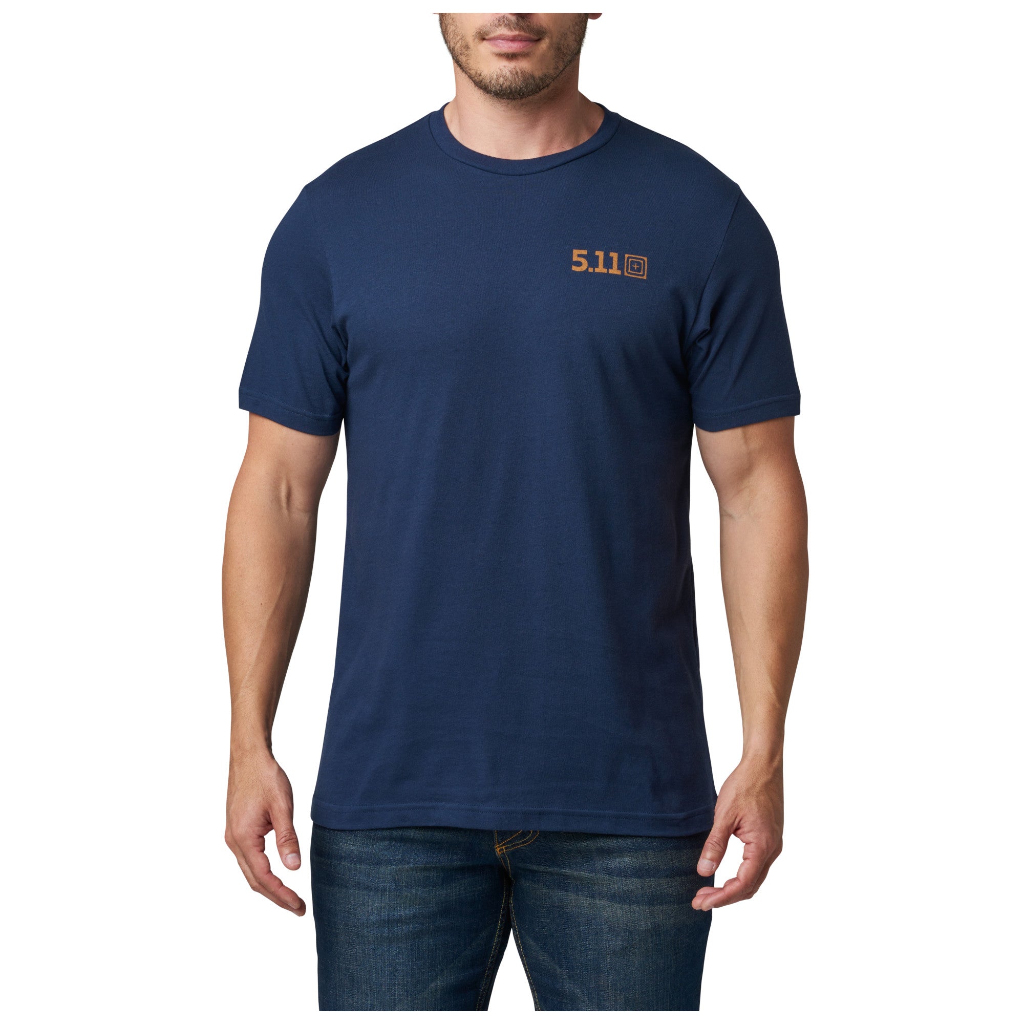 5.11 Tactical Freedom Fries Tee Pacific Navy Tees & Tanks 5.11 Tactical Small Tactical Gear Supplier Tactical Distributors Australia