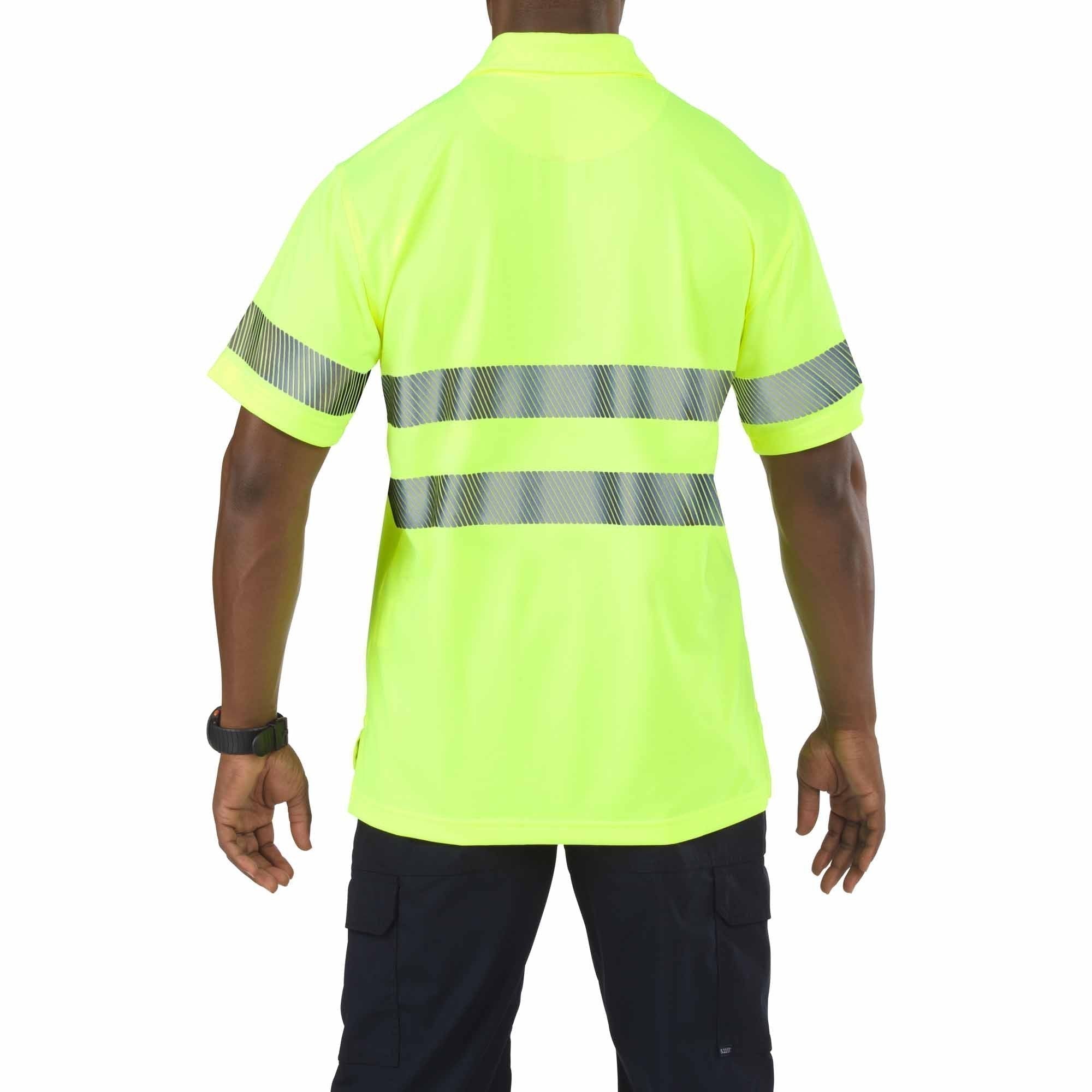 5.11 Tactical High-Visibility Yellow Short Sleeve Polo Shirts 5.11 Tactical Tactical Gear Supplier Tactical Distributors Australia