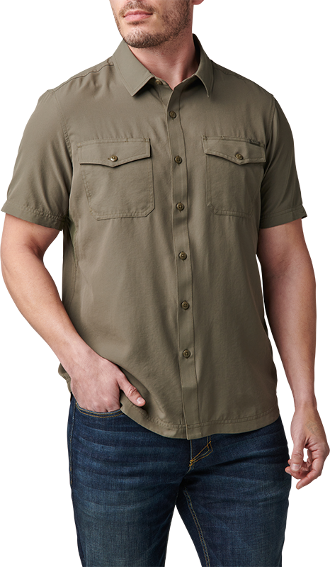 5.11 Tactical Marksman Short Sleeve Shirt Shirts 5.11 Tactical Small Ranger Green Tactical Gear Supplier Tactical Distributors Australia