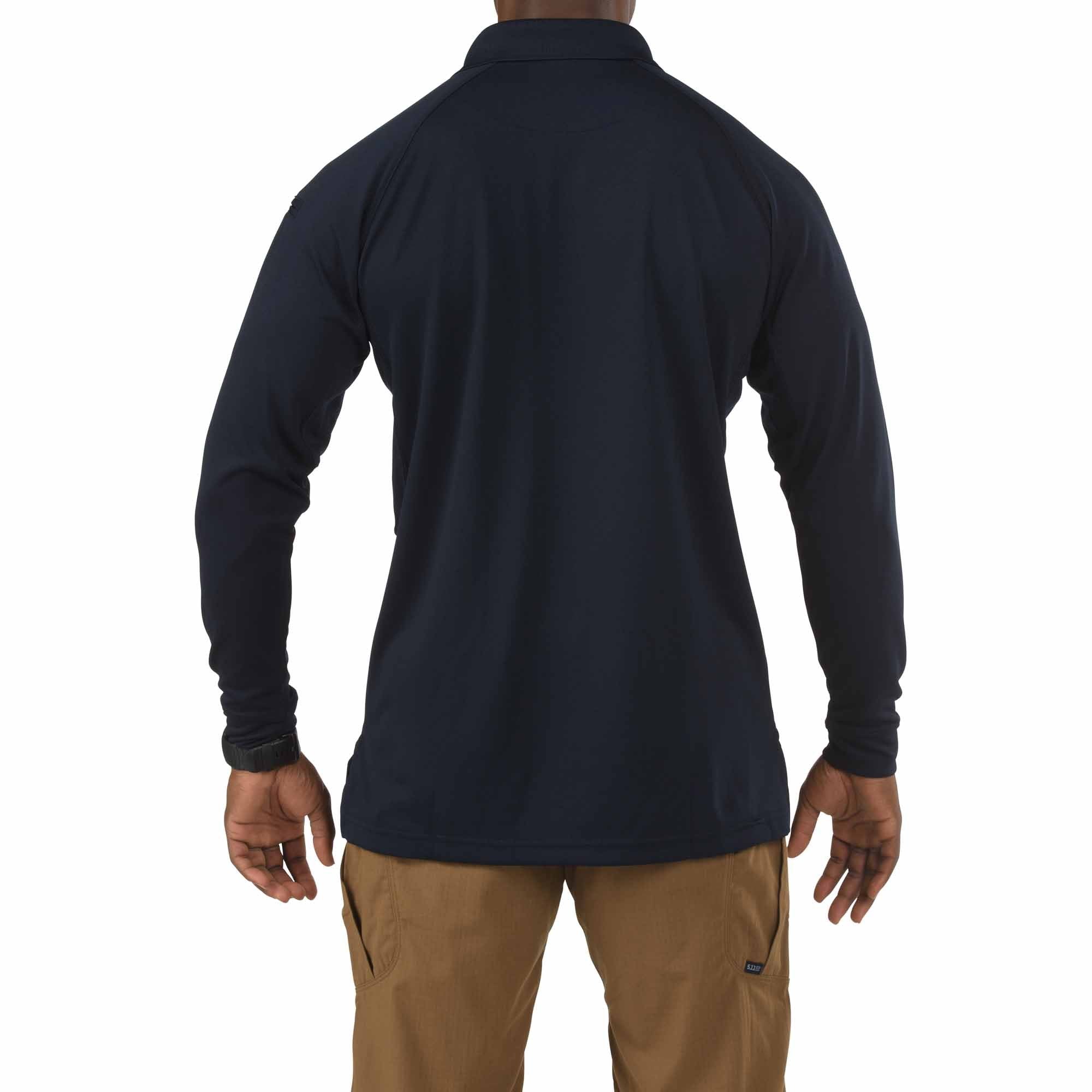 5.11 Tactical Performance Long Sleeve Polo Shirts Dark Navy Shirts 5.11 Tactical Tactical Gear Supplier Tactical Distributors Australia
