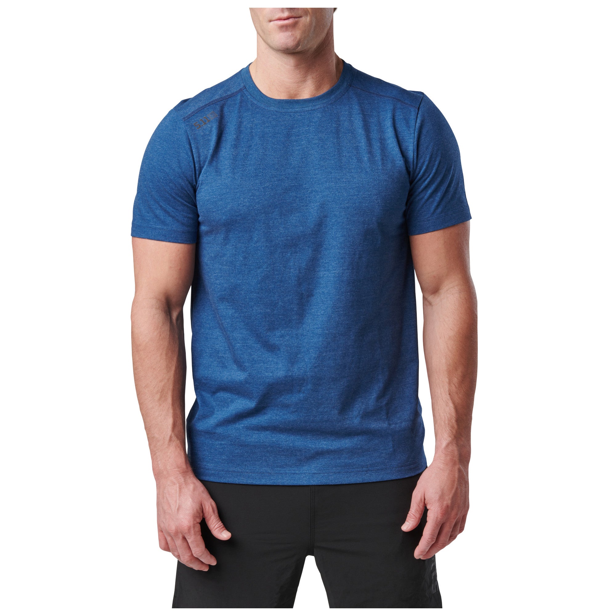 5.11 Tactical PT-R Charge Short Sleeve Top 2.0 Tees & Tanks 5.11 Tactical Ensign Blue Heather Small Tactical Gear Supplier Tactical Distributors Australia