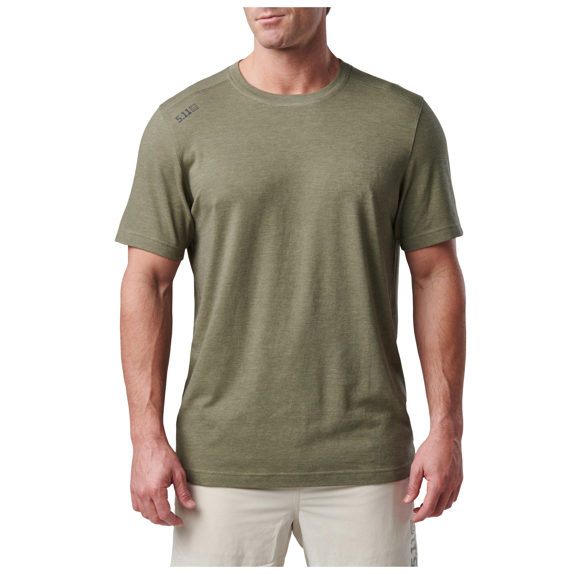 5.11 Tactical PT-R Charge Short Sleeve Top 2.0 Tees & Tanks 5.11 Tactical Sage Green Heather Small Tactical Gear Supplier Tactical Distributors Australia