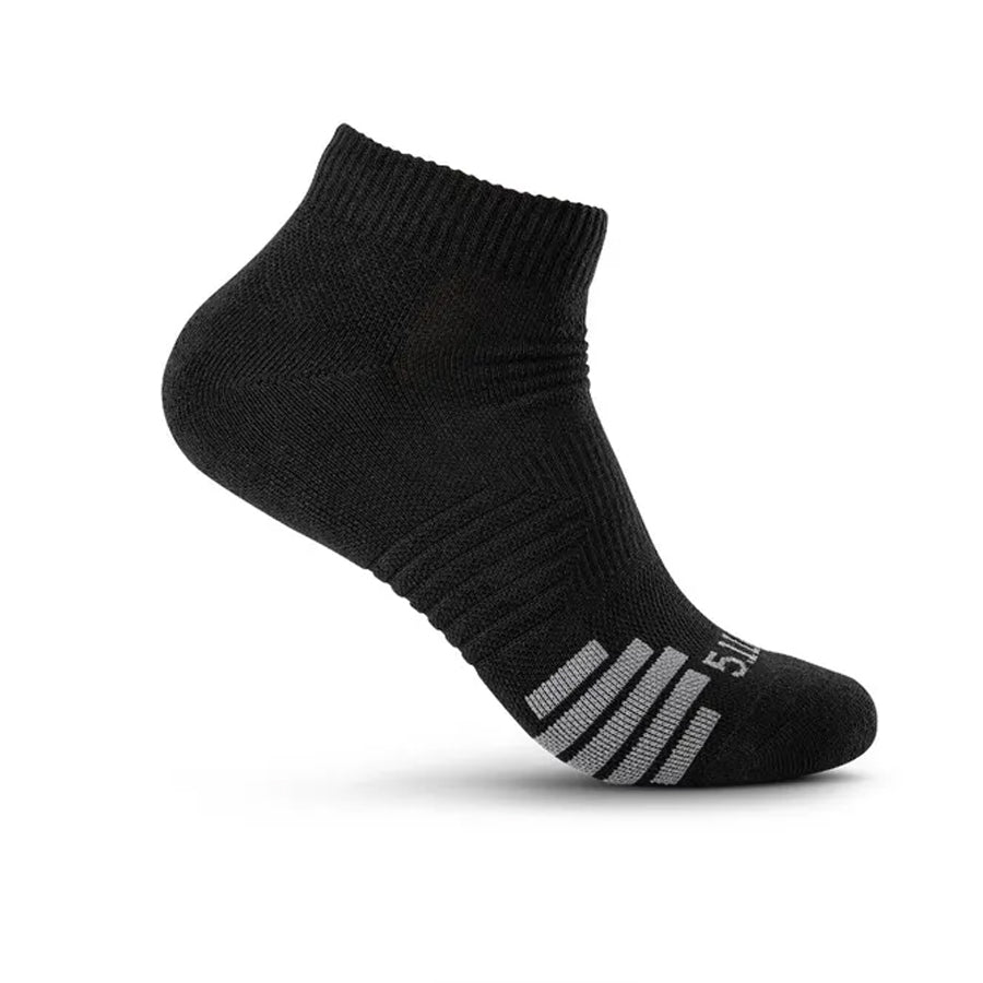 5.11 Tactical PT-R Plus Ankle Socks (3-Pack) Footwear Accessories 5.11 Tactical Black Small Tactical Gear Supplier Tactical Distributors Australia