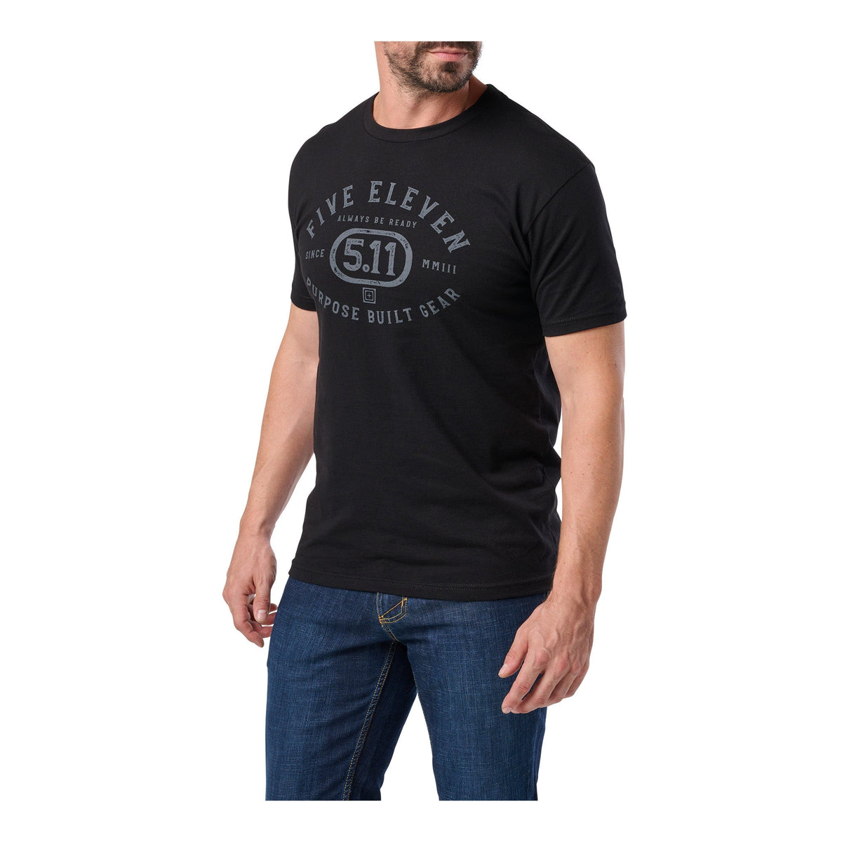 5.11 Tactical Purpose Crest Tee Black Tees &amp; Tanks 5.11 Tactical Small Tactical Gear Supplier Tactical Distributors Australia