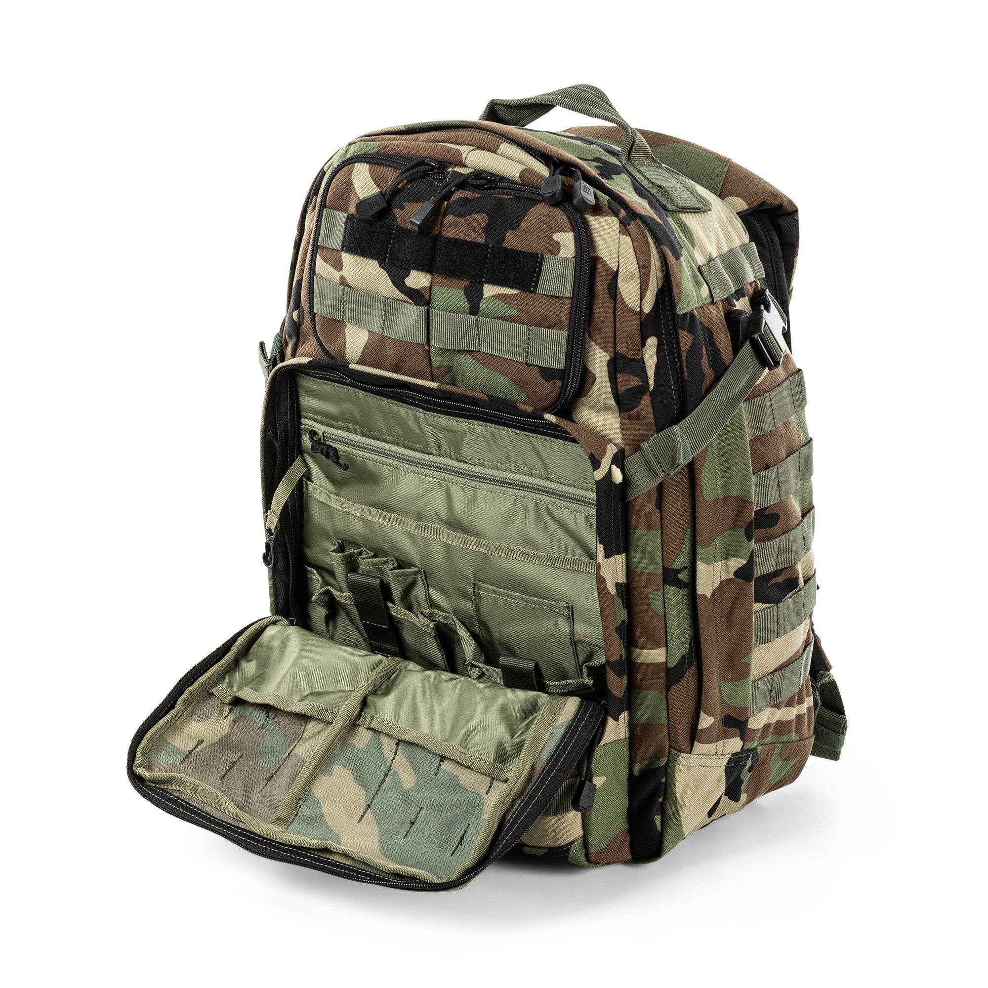 5.11 Tactical RUSH 24 2.0 Backpack 37L Woodland Camo Bags, Packs and Cases 5.11 Tactical Tactical Gear Supplier Tactical Distributors Australia