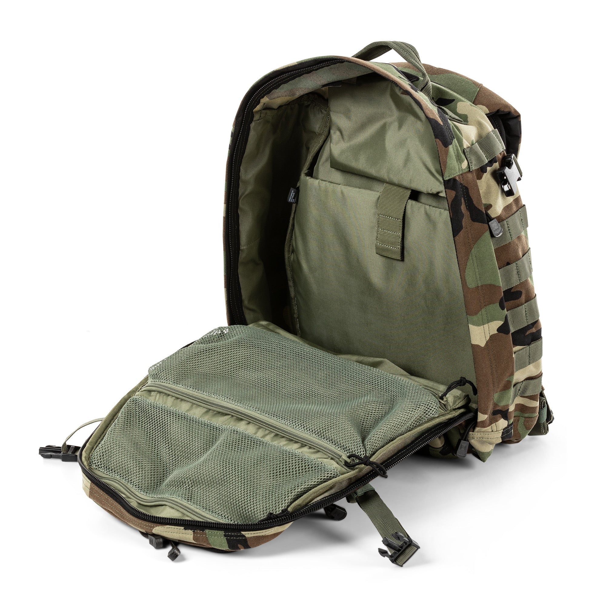 5.11 Tactical RUSH 24 2.0 Backpack 37L Woodland Camo Bags, Packs and Cases 5.11 Tactical Tactical Gear Supplier Tactical Distributors Australia