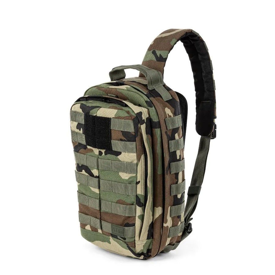 5.11 Tactical RUSH MOAB 8 Woodland Sling Pack 13L Sling Packs 5.11 Tactical Tactical Gear Supplier Tactical Distributors Australia