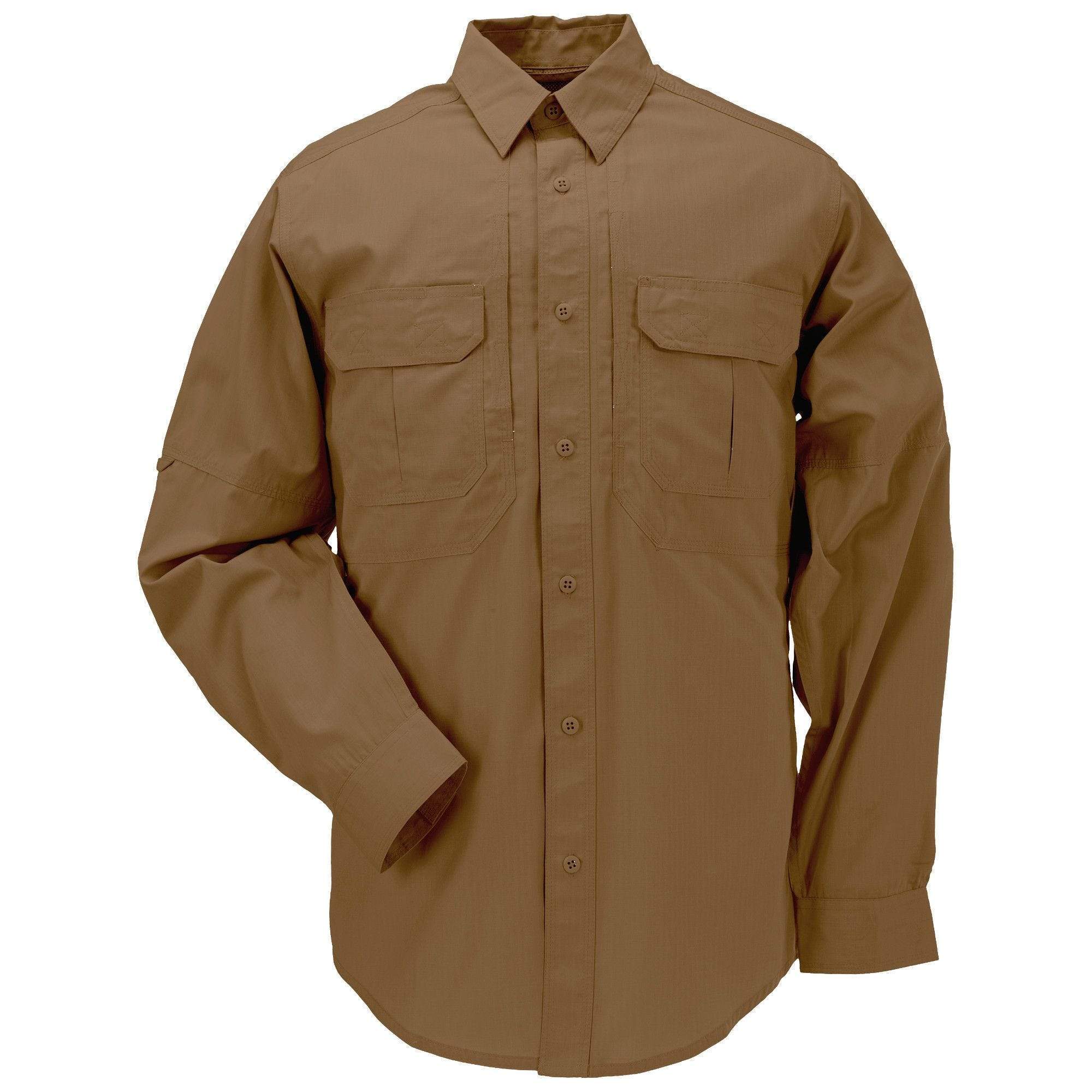 5.11 Tactical Taclite Pro Long Sleeve Shirt Long Sleeve Shirts 5.11 Tactical Battle Brown Small Tactical Gear Supplier Tactical Distributors Australia