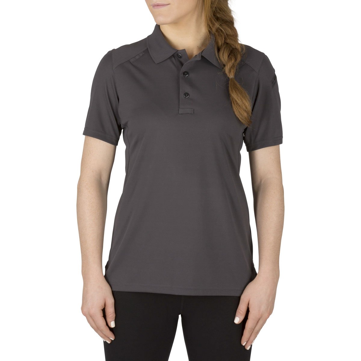 5.11 Tactical Womens Helios Short Sleeve Polo Short Sleeve Polos 5.11 Tactical Charcoal Small Tactical Gear Supplier Tactical Distributors Australia