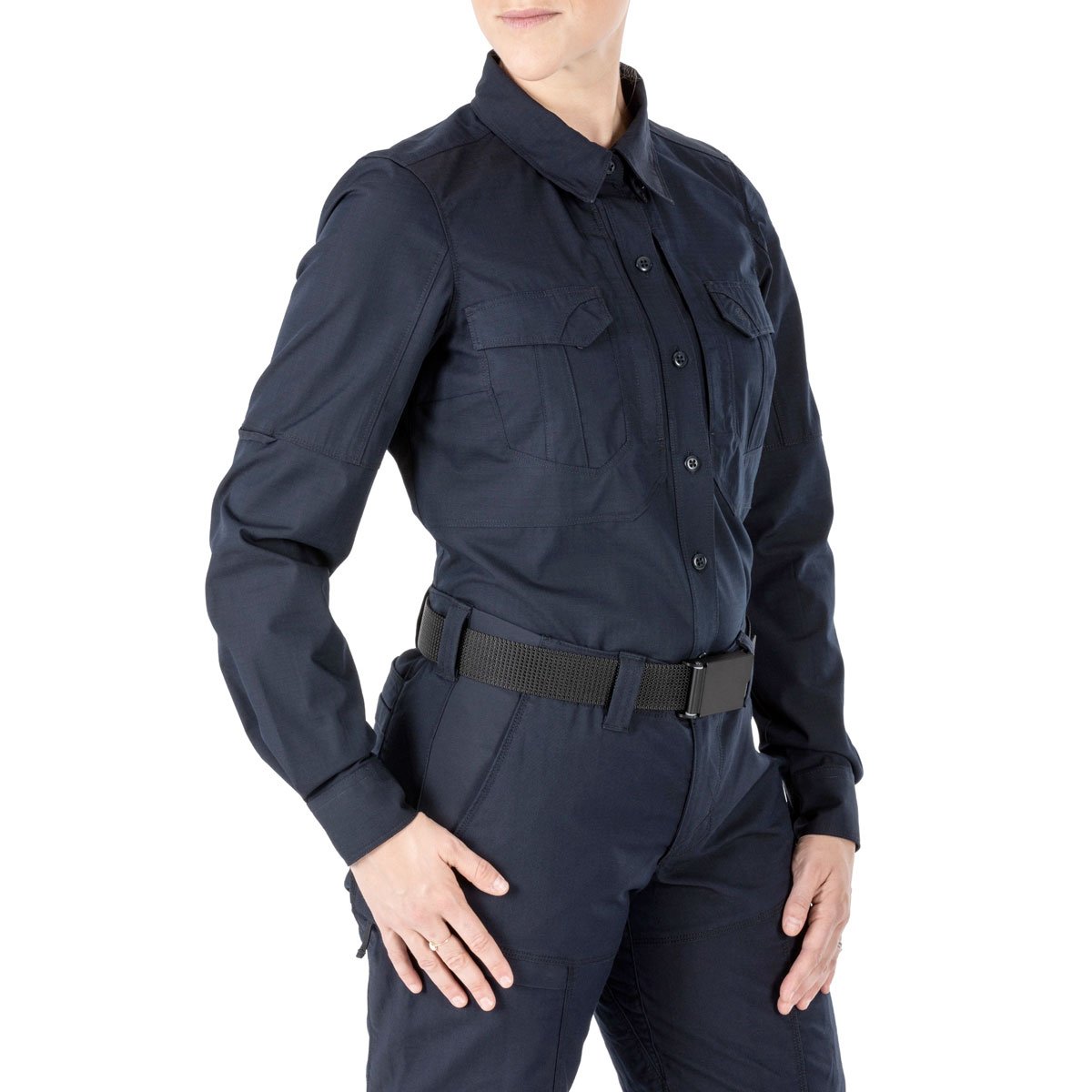 5.11 Tactical Women's Stryke Long Sleeve Shirt Dark Navy Long Sleeve Shirts 5.11 Tactical Tactical Gear Supplier Tactical Distributors Australia