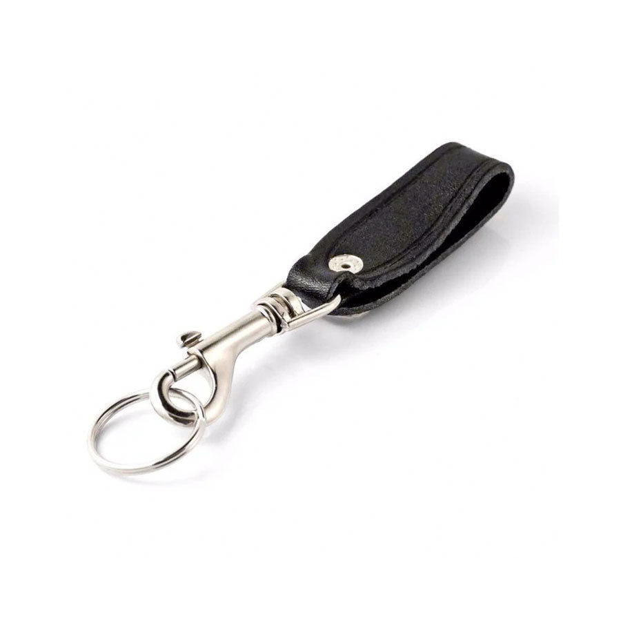 KEY-BAK Bolt Snap Key Ring with Detachable Leather Strap