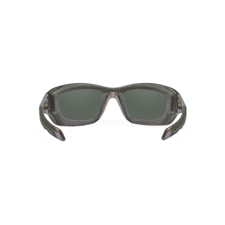 Wiley X Gravity Captivate Polarised Blue Mirror Lens with Crystal Black Frame