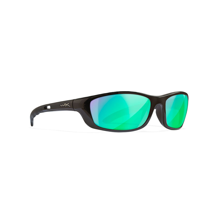Wiley X P-17CGM Captivate Polarised Green Mirror Lens with Gloss Black Frame