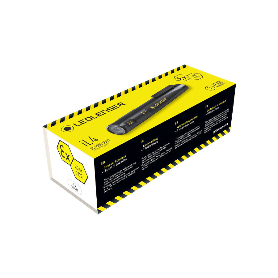 Ledlenser iL4 Intrinsically Safe 80 Lumens IP68 65gm Zone 2/22 Penlight