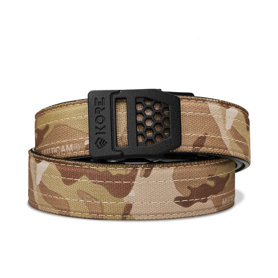 KORE Essentials Tactical Nylon Gun Belt 1.5" Multicam Arid