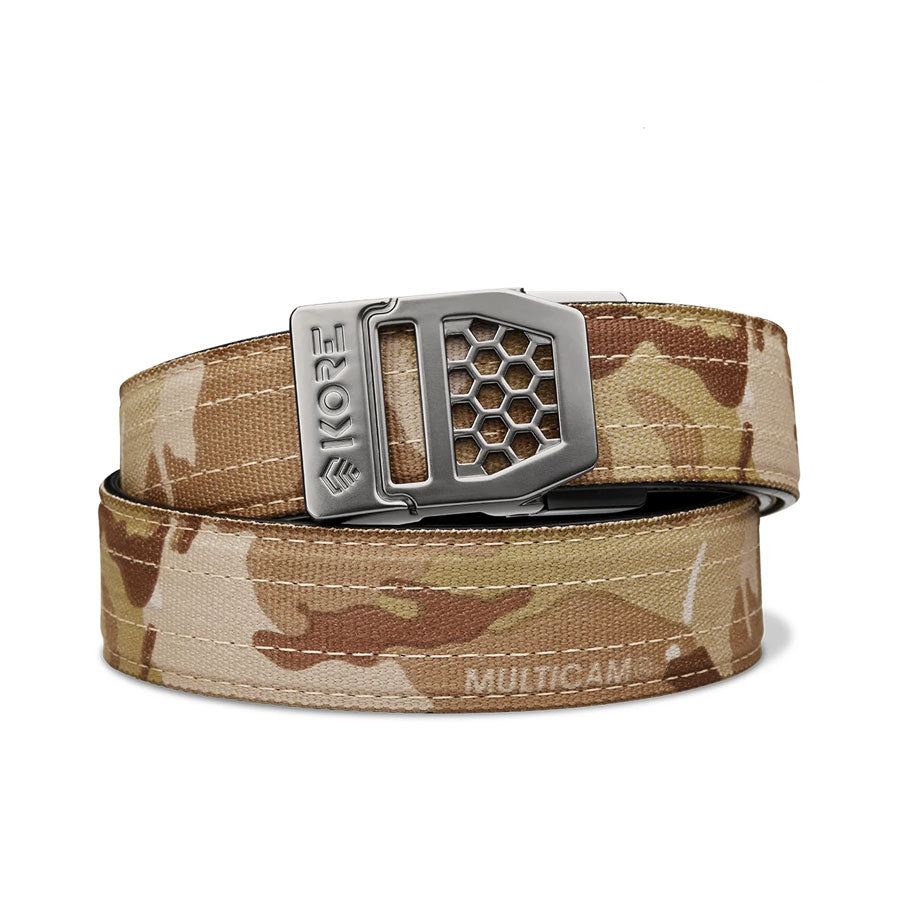 KORE Essentials Tactical Nylon Gun Belt 1.5" Multicam Arid