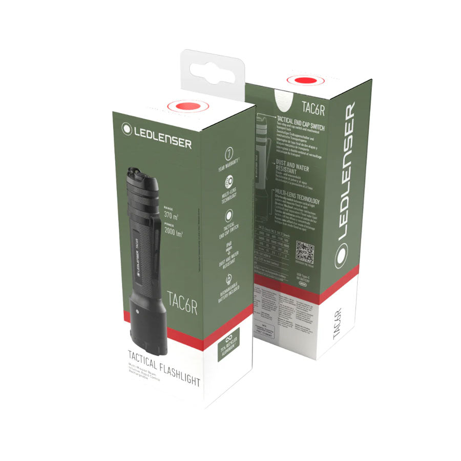 Ledlenser TAC6R Tactical Rechargeable Torch