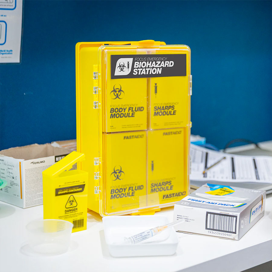Warrior Medical FastAid Focus Emergency Biohazard Station