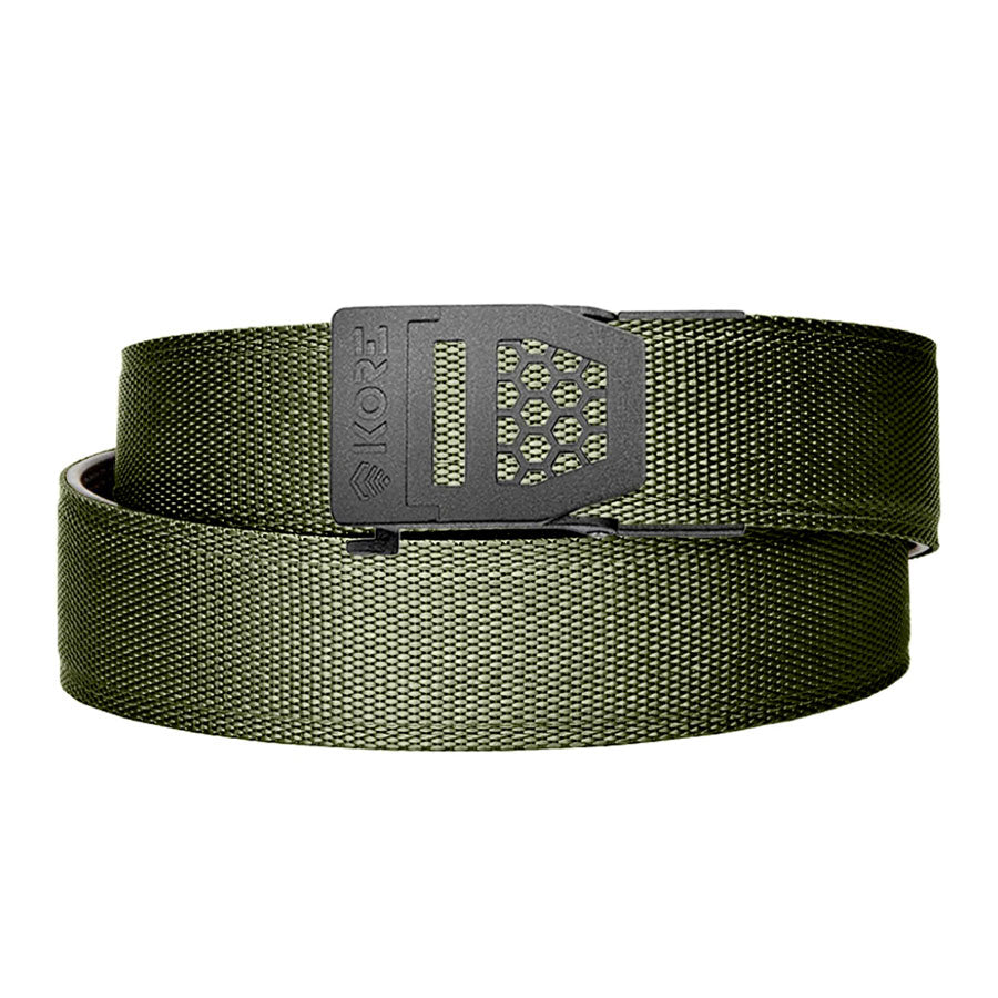 KORE Essentials Tactical Nylon Gun Belt 1.5" Ranger Green