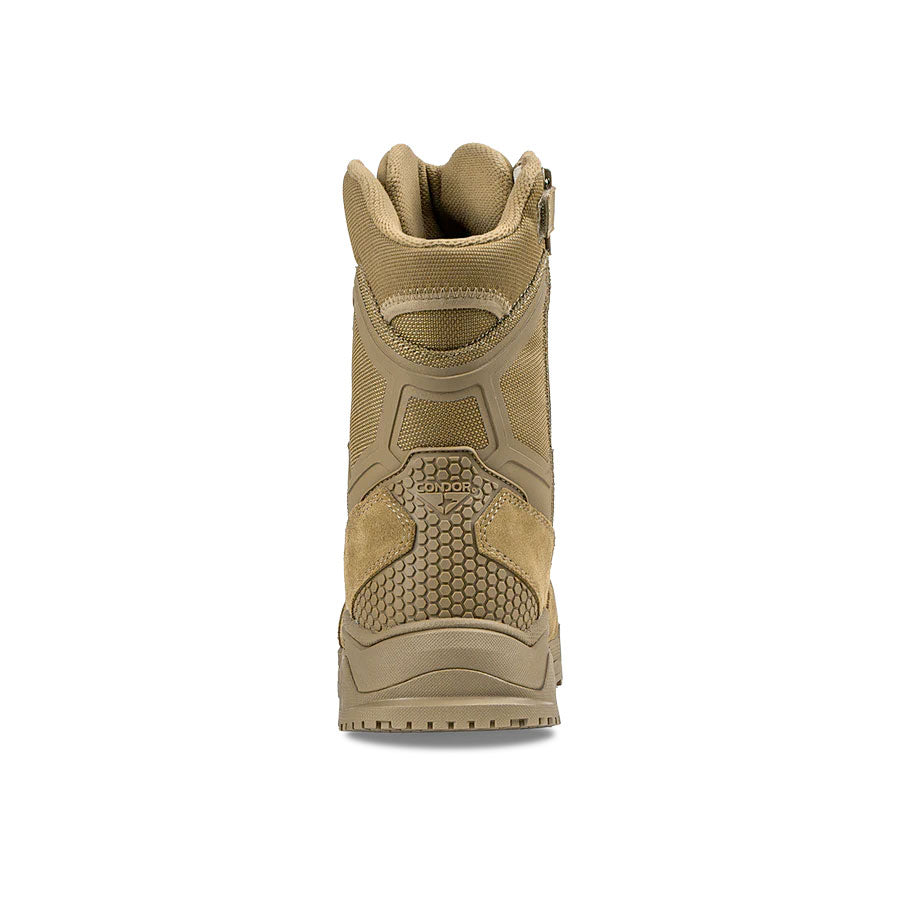 Condor Brigade 8" Tactical Boots - Zip Coyote Brown