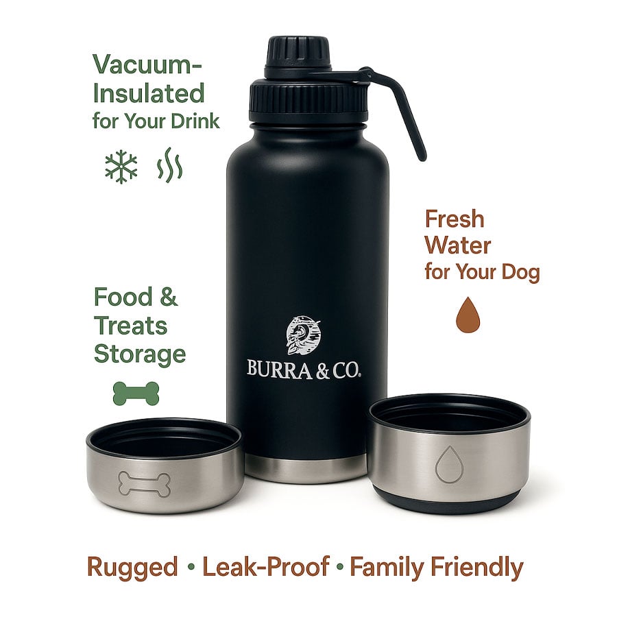 Burra and Co WoofBottle 3-in-1 Pet Travel Bottle
