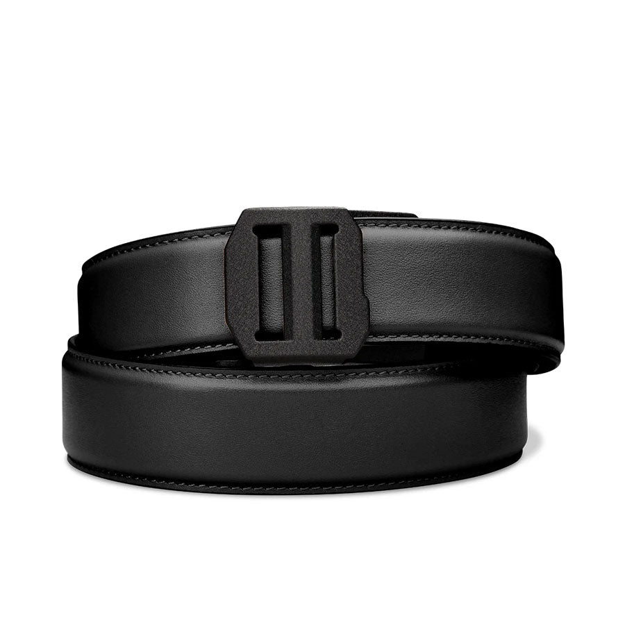KORE Essentials Black Leather Gun Belt 1.5" with X7 Black Buckle
