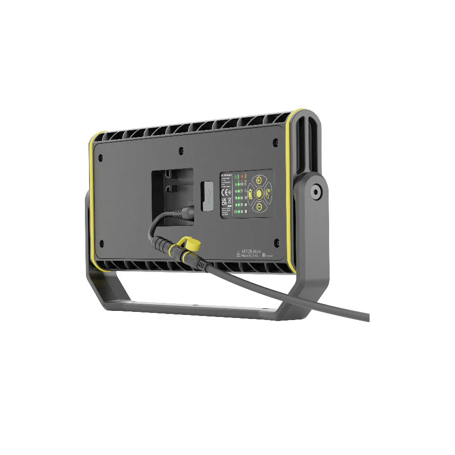 Ledlenser AF12R Work 8000 Lumens Rechargeable/Mains Hybrid Floodlight IP67 Diffuser &amp; Tunable White Light