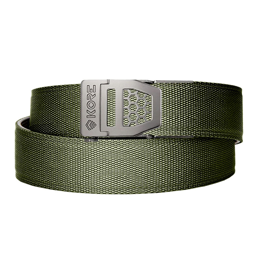 KORE Essentials Tactical Nylon Gun Belt 1.5" Ranger Green