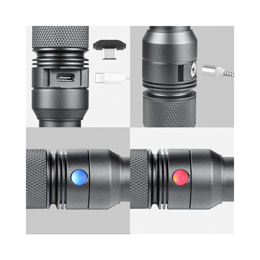 PowerTac E9 GEN5 Long Throw 3,000 Lumen Tactical EDC Flashlight