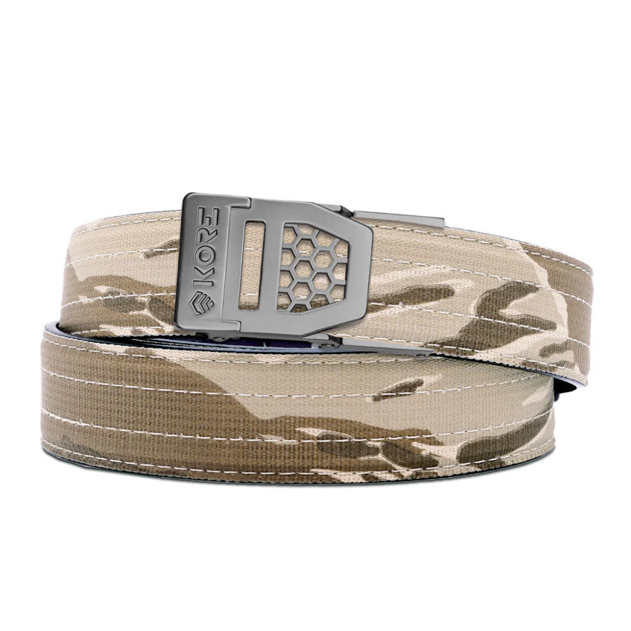 KORE Essentials Tactical Nylon Gun Belt 1.5" Desert Tiger Stripe