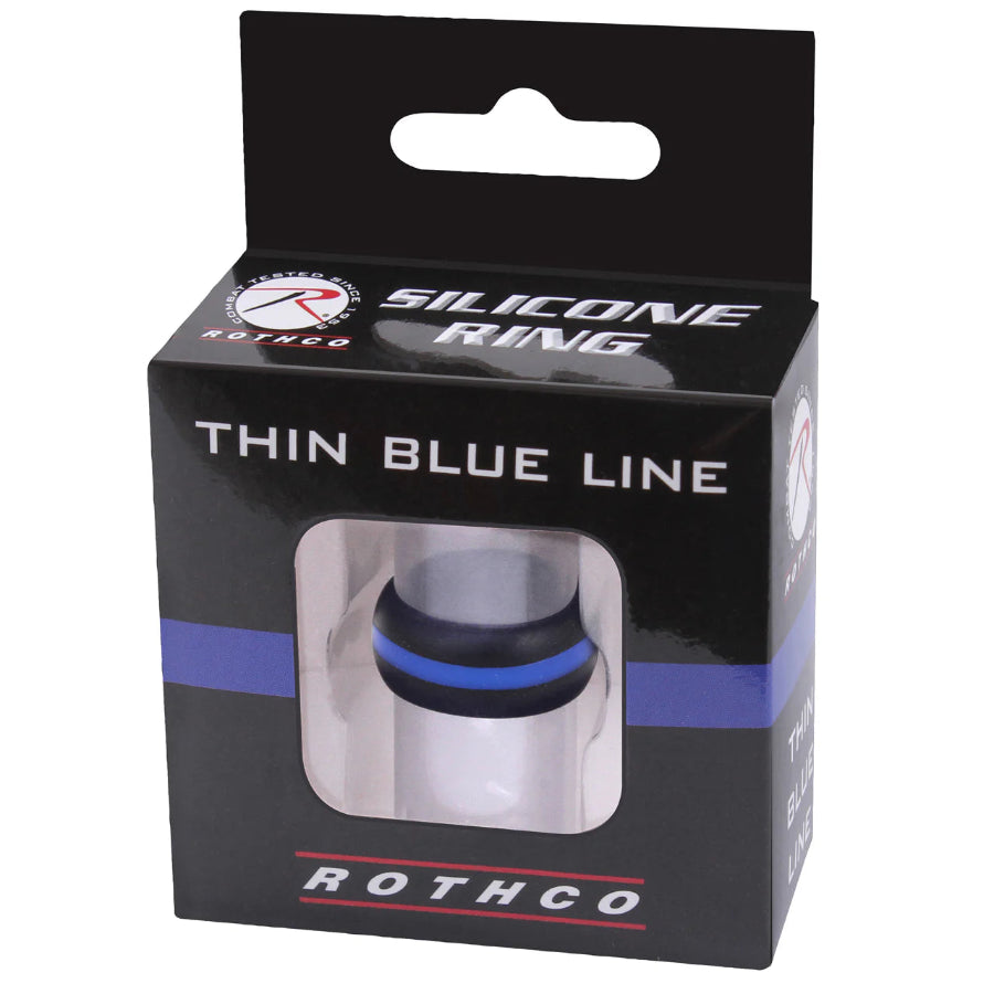 MilSpec Thin Blue Line Silicone Ring