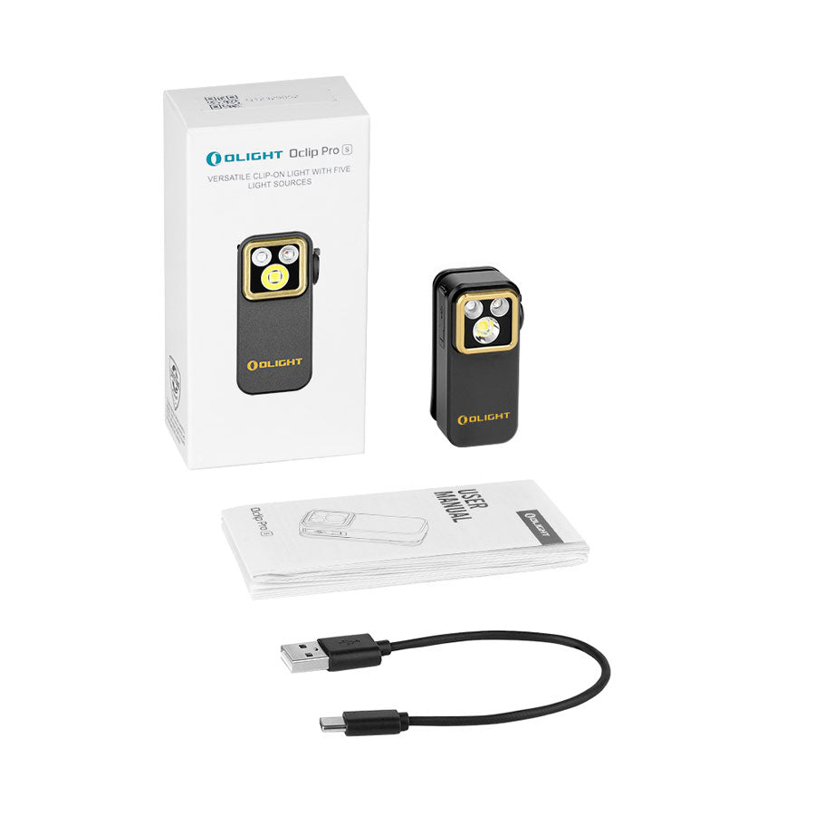 Olight Oclip Pro S 5-in-1 Multifunctional EDC Clip Torch with UV &amp; RGB Light