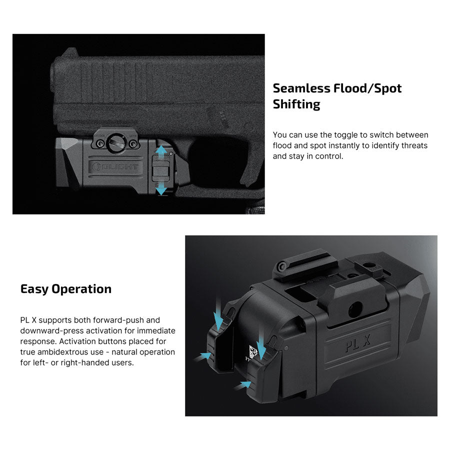 Olight PL X 1200 Lumens Dual Beams Tactical Rail Mounted Light