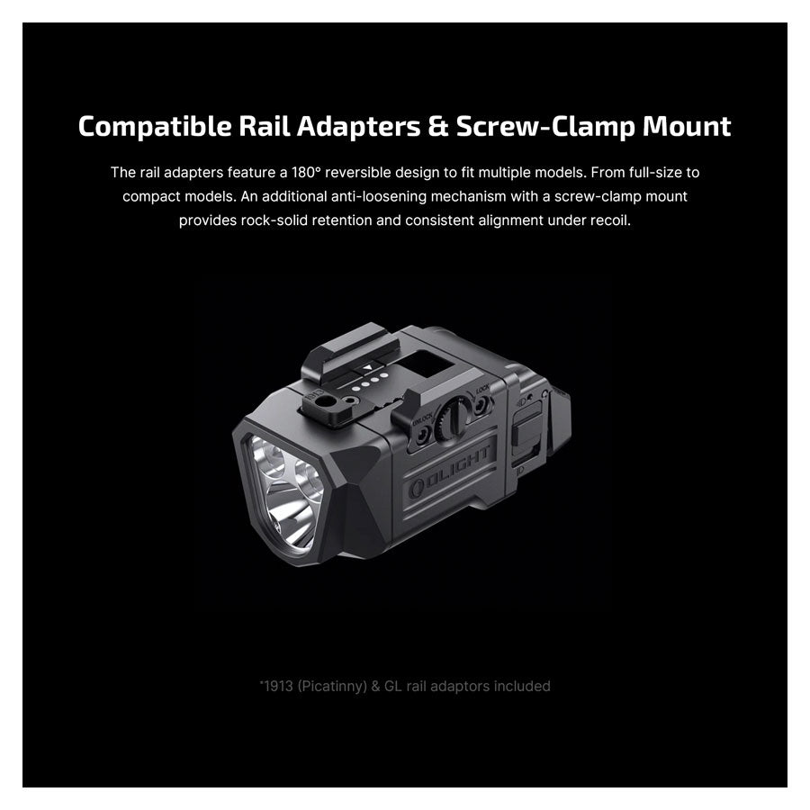 Olight PL X 1200 Lumens Dual Beams Tactical Rail Mounted Light