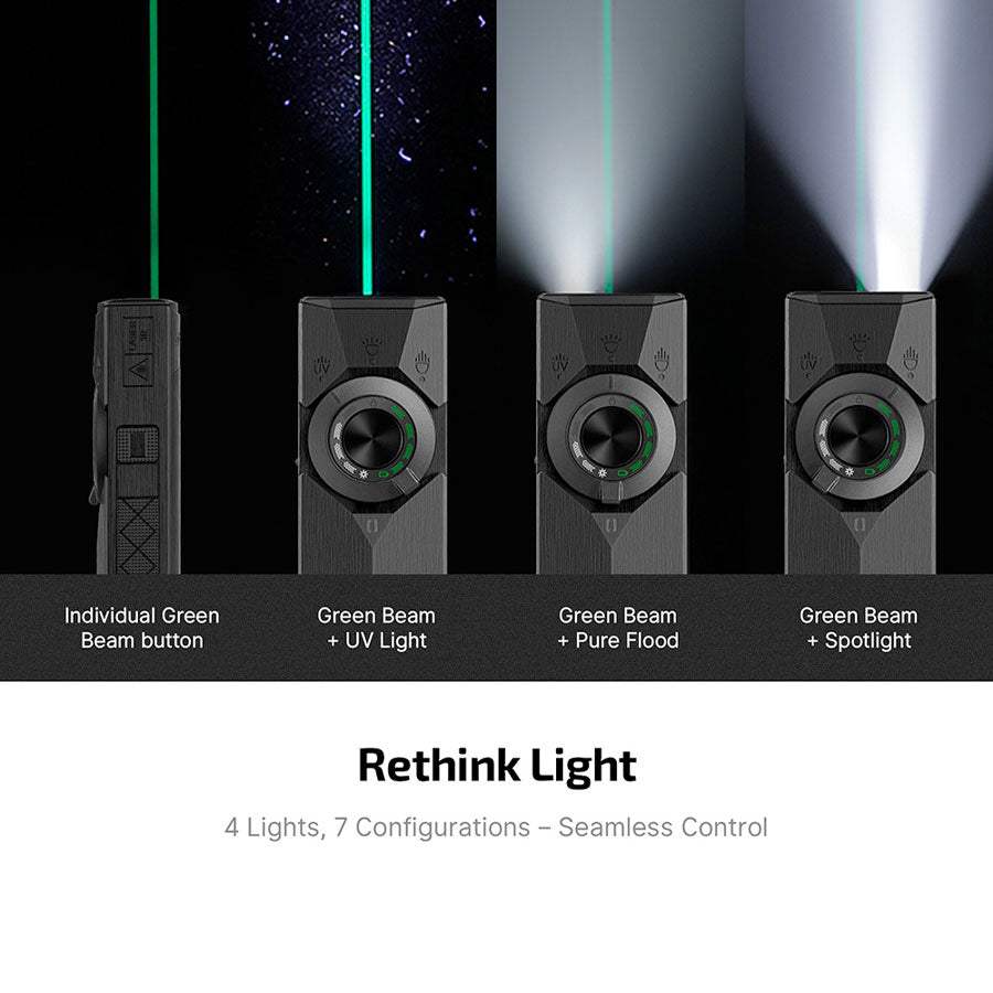 Olight ArkPro Ultra Flat Unibody EDC Torch with Multi-Light Sources Onyx Black