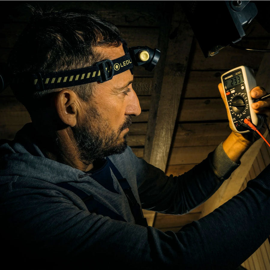 Ledlenser H5R Work 500 Lumens Rugged Rechargeable IP67 Stepless Light Dimmer Advanced Focus Headlamp
