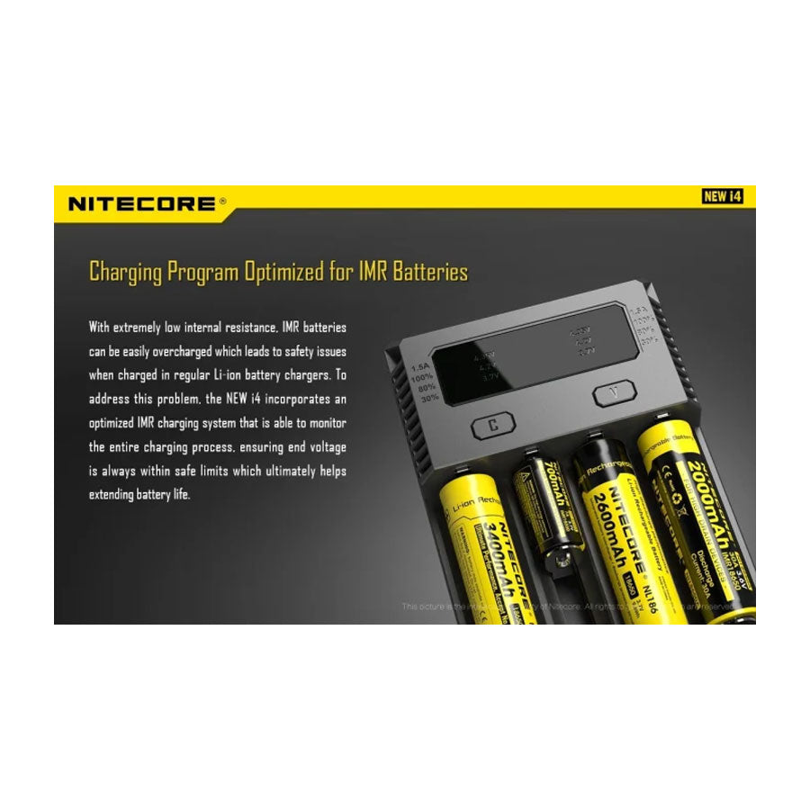 Nitecore Intellicharger i4 smart charger