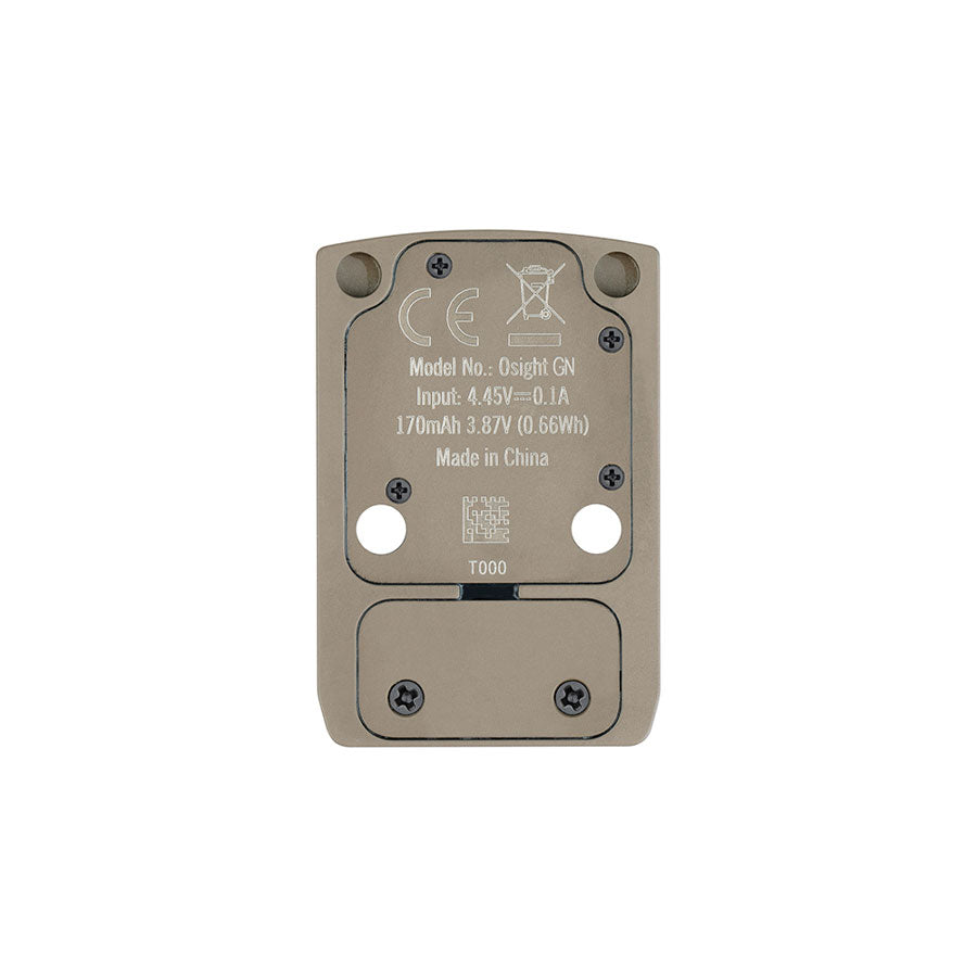 Olight Osight 3 MOA Rechargeable Dot Open Reflex Sight with Wireless Charging Cover