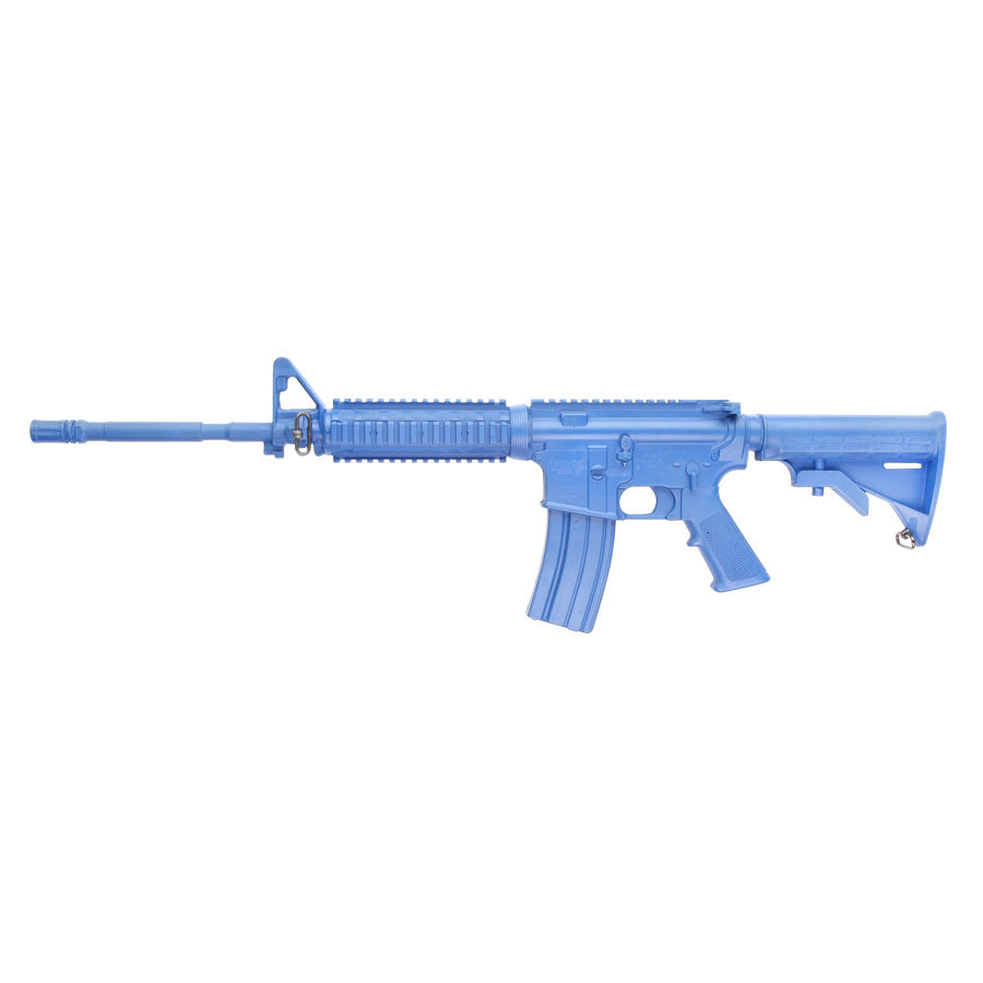 Blue Training Guns - M4 Flat Top Closed Stock Forward Rail Color: Blue Weighted: No