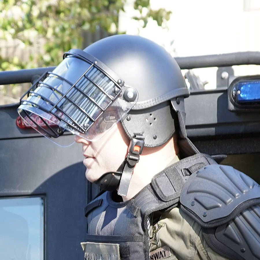Damascus Protective Gear Riot Control Helmet w/ Steel Grid