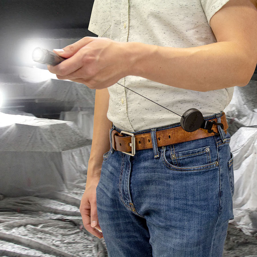 KeyBak SECURIT Heavy Duty Retractable Carabiner Keychain Cord (Heavy Duty)