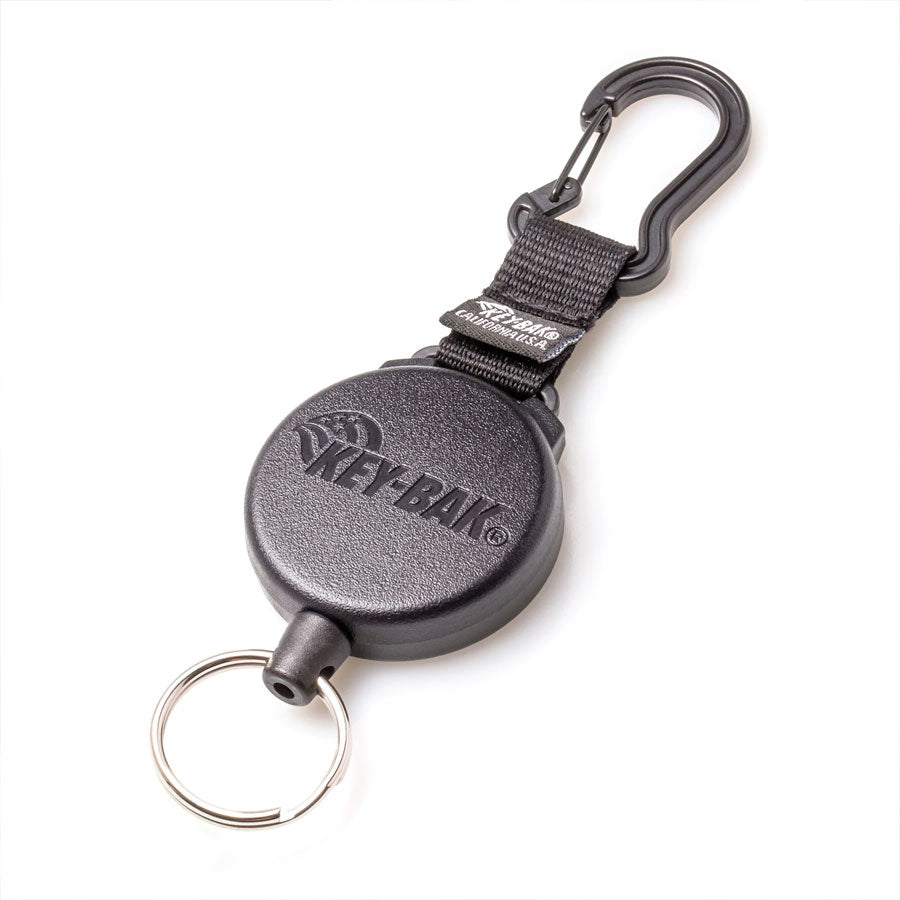 KeyBak SECURIT Heavy Duty Retractable Carabiner Keychain Cord (Heavy Duty)