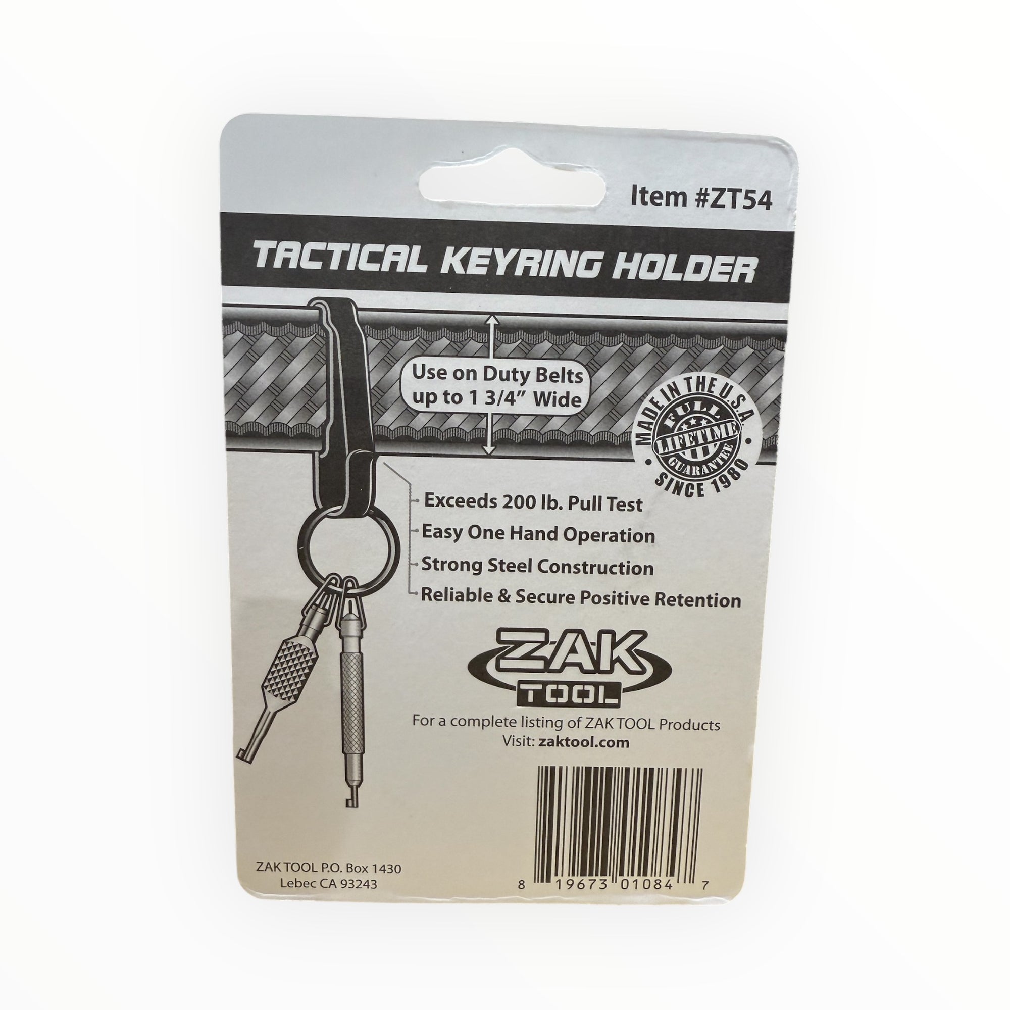 Zak Tool 54 Tactical Key Ring Holder