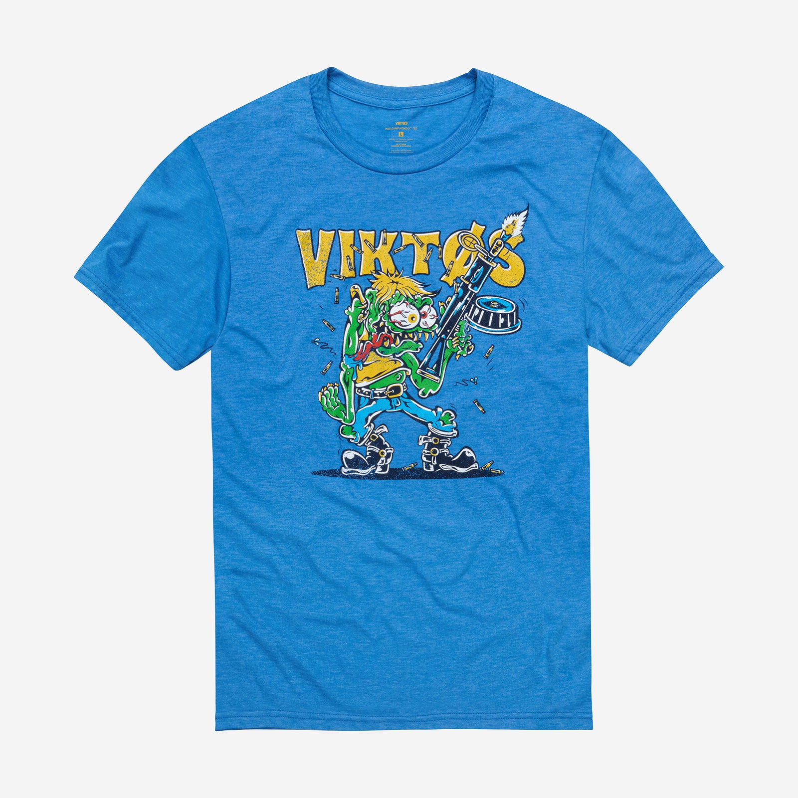 VIKTOS Mondays are for Mag Dumps Tee Blue Heather