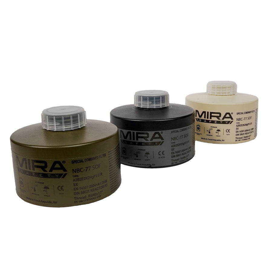 Mira Safety CBRN Gas Mask Filter NBC77 SOF 40mm Thread Canister